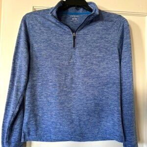 JCrew Boys' performance half-zip pullover - Blue, Kids size 10-11